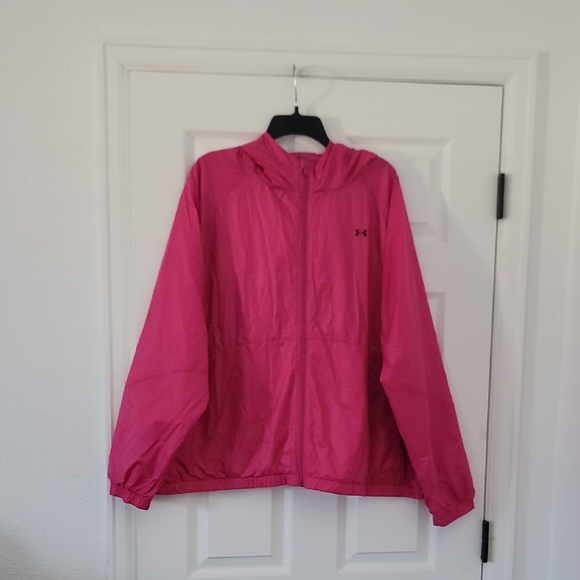 Under Armour Pink Windbreaker Jacket - Picture 1 of 4